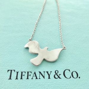 Authentic Tiffany And Co Dove Necklace 